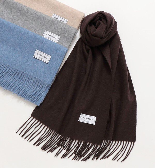 SHIPS any「SHIPS any: カシミヤ ソリッド マフラー 25AW」|マフラー|ブラウン