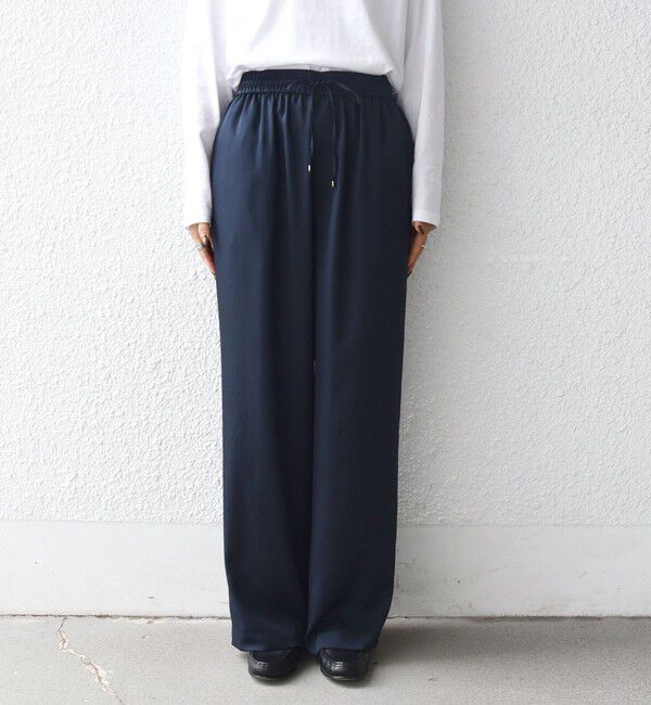 SHIPS for women「〈手洗い可能〉サテン ドロスト パンツ」|その他|