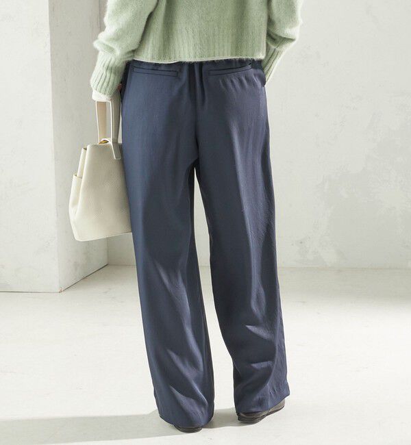 SHIPS for women「〈手洗い可能〉サテン ドロスト パンツ」|その他|