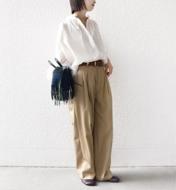 SHIPS for women「〈手洗い可能〉シアー タンブラー リボン デザイン 長袖 ブラウス」|シャツ・ブラウス|