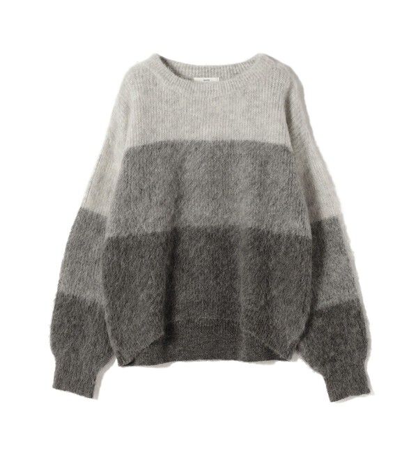 SHIPS for women「【WEB限定】〈手洗い可能〉モヘヤ混 グラデーション ニット プルオーバー」|ニット・セーター|