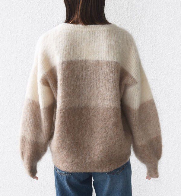 SHIPS for women「【WEB限定】〈手洗い可能〉モヘヤ混 グラデーション ニット プルオーバー」|ニット・セーター|