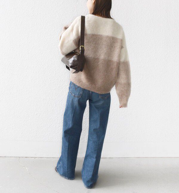 SHIPS for women「【WEB限定】〈手洗い可能〉モヘヤ混 グラデーション ニット プルオーバー」|ニット・セーター|