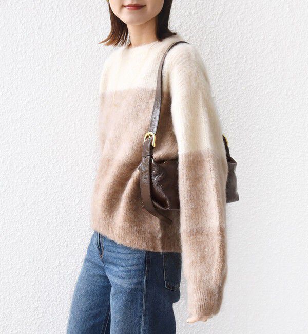 SHIPS for women「【WEB限定】〈手洗い可能〉モヘヤ混 グラデーション ニット プルオーバー」|ニット・セーター|