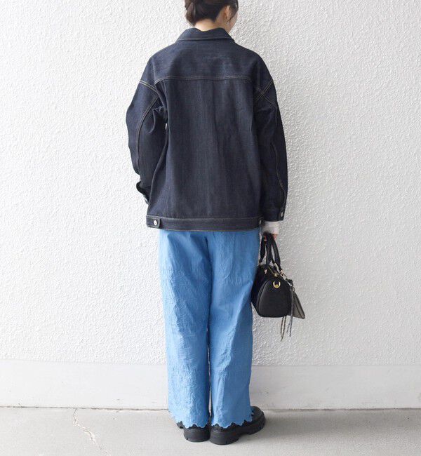 SHIPS any「bon_meur:〈洗濯機可能〉ロゴ エンブロイダリー パッチワーク ワイド パンツ」|その他|