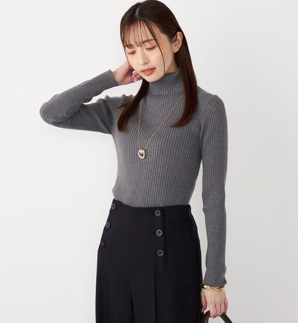 SHIPS Colors 「SHIPS Colors:14G リブ タートルネック ニット」|ニット・セーター|