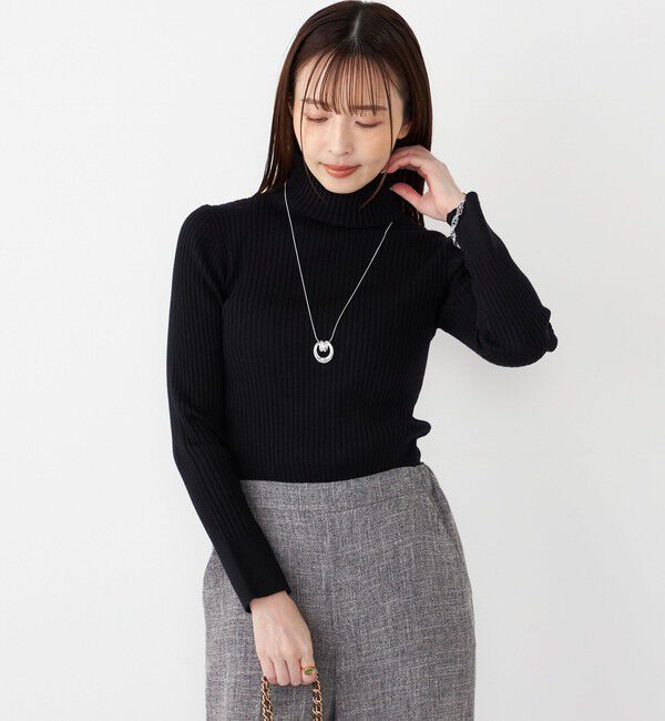 SHIPS Colors 「SHIPS Colors:14G リブ タートルネック ニット」|ニット・セーター|