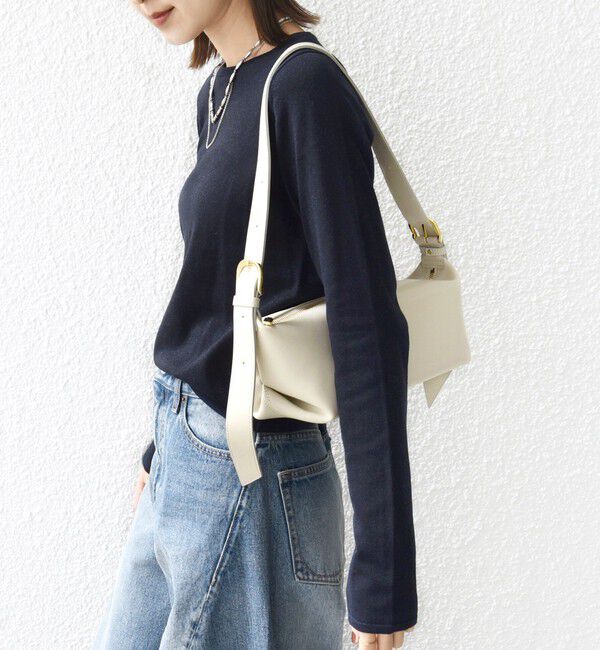 SHIPS for women「〈洗濯機可能〉ラメ クルーネック 長袖 ニット」|ニット・セーター|