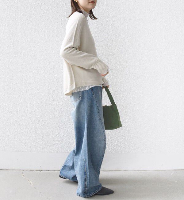 SHIPS for women「【WEB限定】〈手洗い可能〉ホールガーメント ドルマン ニット」|ニット・セーター|