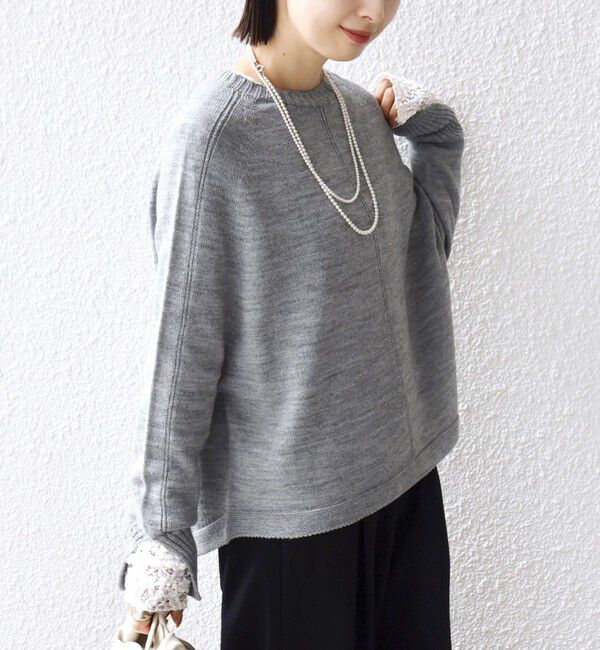 SHIPS for women「【WEB限定】〈手洗い可能〉ホールガーメント ドルマン ニット」|ニット・セーター|