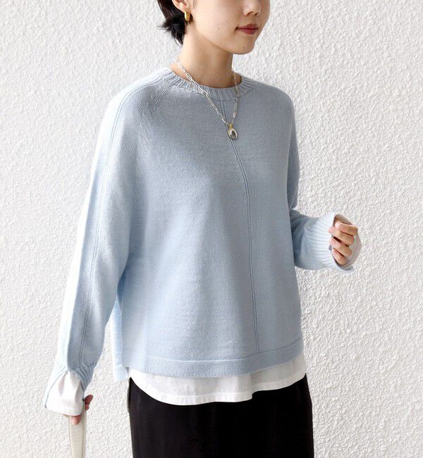 SHIPS for women「【WEB限定】〈手洗い可能〉ホールガーメント ドルマン ニット」|ニット・セーター|