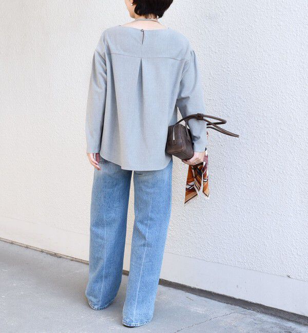 SHIPS for women「〈手洗い可能〉両面起毛 裾 ラウンド デザイン プルオーバー」|シャツ・ブラウス|