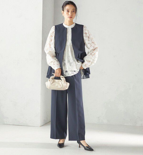 SHIPS for women「〈手洗い可能〉IPEKER オパール 加工 ブラウス（セレモニー対応可）」|シャツ・ブラウス|