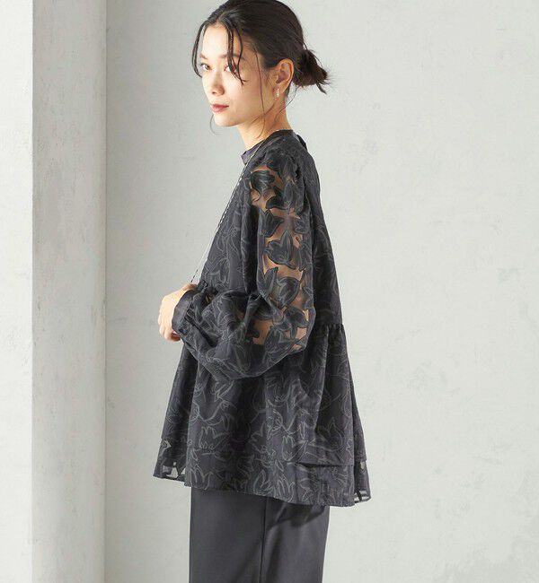 SHIPS for women「〈手洗い可能〉IPEKER オパール 加工 ブラウス（セレモニー対応可）」|シャツ・ブラウス|