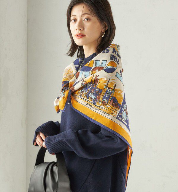 SHIPS for women「《一部追加予約》BINDU: スカーフ 100&times;100」|バンダナ・スカーフ|