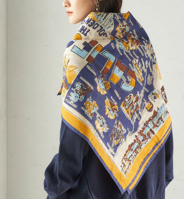 SHIPS for women「《一部追加予約》BINDU: スカーフ 100&times;100」|バンダナ・スカーフ|
