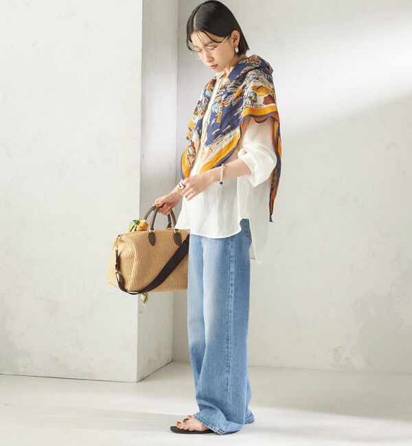 SHIPS for women「《一部追加予約》BINDU: スカーフ 100&times;100」|バンダナ・スカーフ|