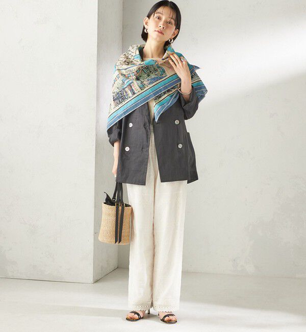 SHIPS for women「《一部追加予約》BINDU: スカーフ 100&times;100」|バンダナ・スカーフ|