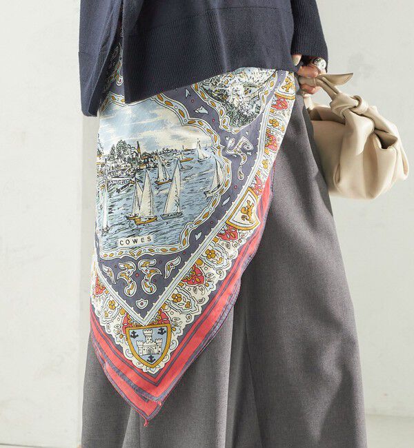 SHIPS for women「《一部追加予約》BINDU: スカーフ 100&times;100」|バンダナ・スカーフ|