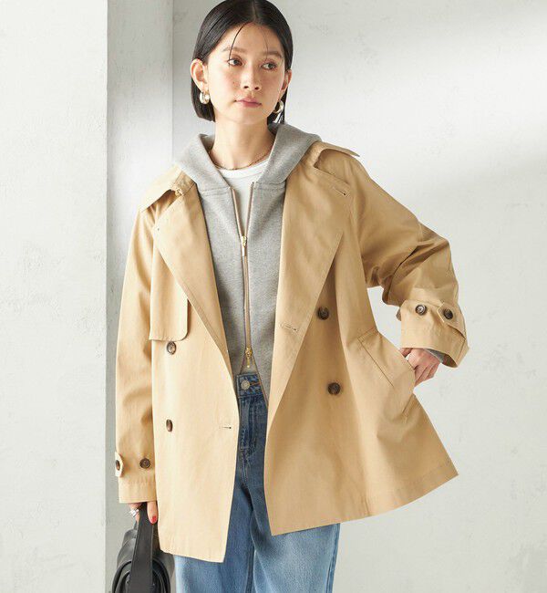 SHIPS for women「〈洗濯機可能〉AZUMA 裏毛 刺繍 ジップ アップ パーカ」|パーカー|