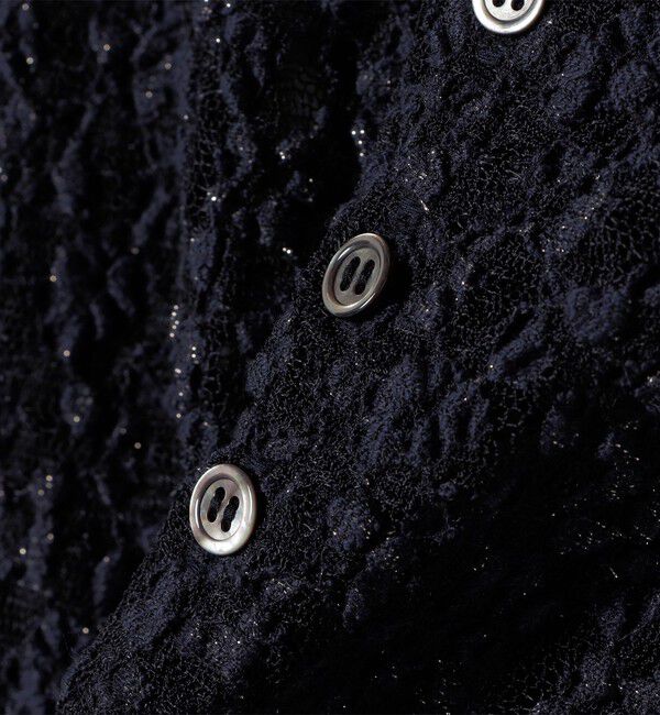 SHIPS for women「〈手洗い可能〉ラッセル レース ヘンリー ネック 2WAY プルオーバー」|Tシャツ・カットソー|