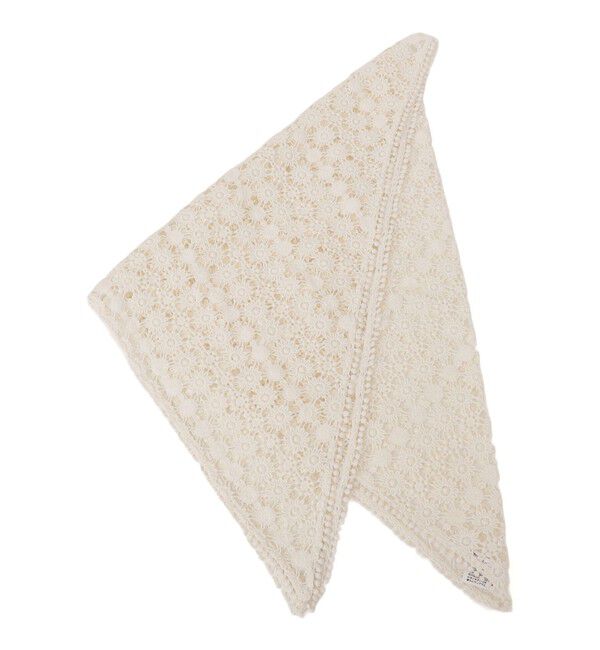 SHIPS for women「【SHIPS別注】BINDU: レース トライアングル スカーフ」|バンダナ・スカーフ|