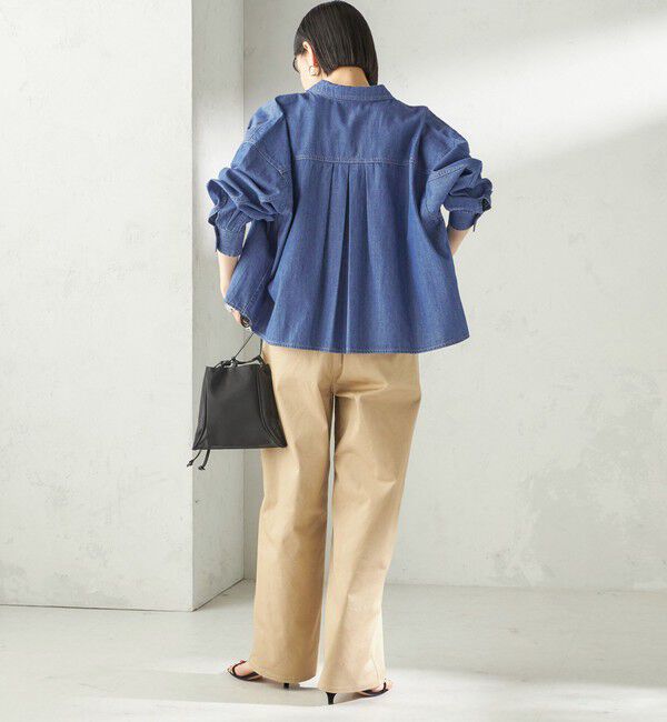 SHIPS for women「〈洗濯機可能〉ストレッチ チノ 硫化染め パンツ」|チノ|