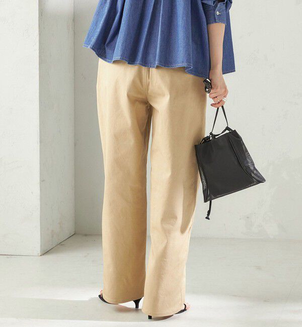 SHIPS for women「〈洗濯機可能〉ストレッチ チノ 硫化染め パンツ」|チノ|