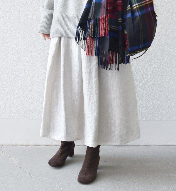 SHIPS for women「〈手洗い可能〉シャイニー フレア スカート」|スカート|