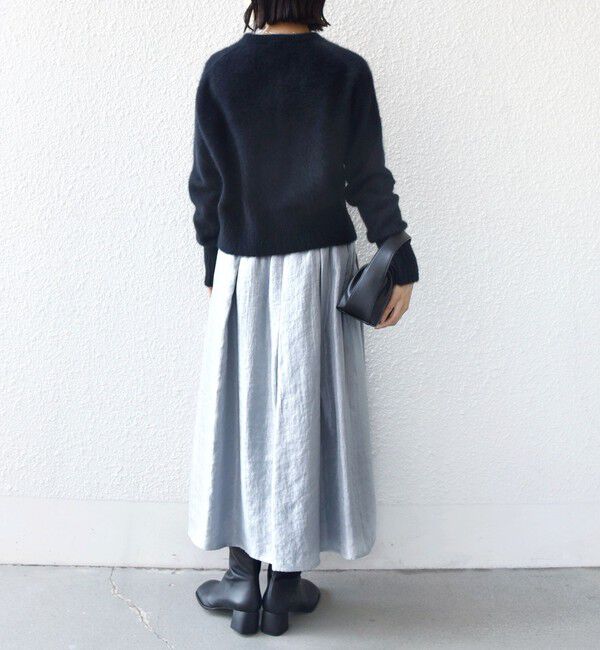 SHIPS for women「〈手洗い可能〉シャイニー フレア スカート」|スカート|