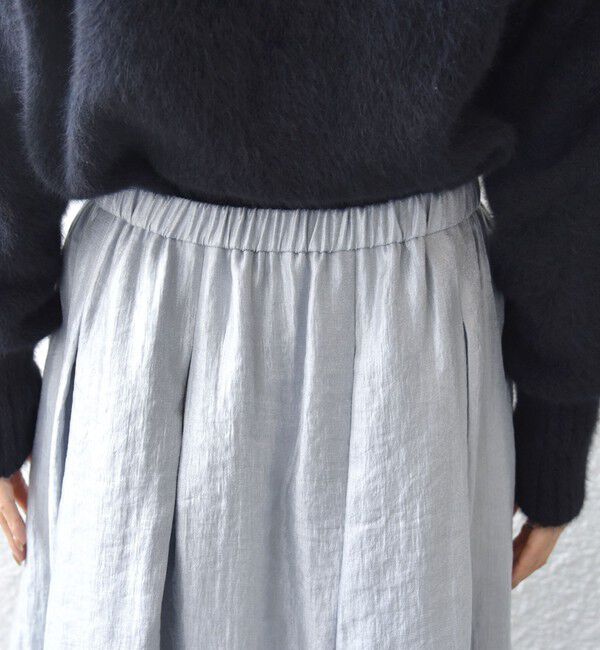 SHIPS for women「〈手洗い可能〉シャイニー フレア スカート」|スカート|