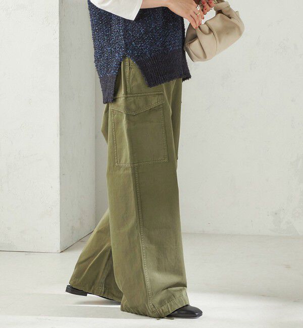 SHIPS for women「【SHIPS別注】GUNG HO:〈洗濯機可能〉パラシュート パンツ」|カーゴ|