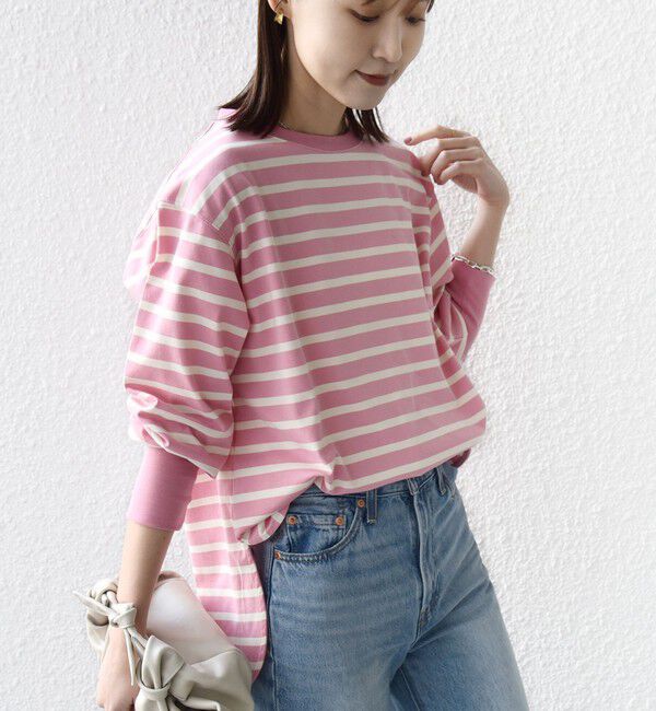 SHIPS for women「【SHIPS別注】TENNESSEE:〈洗濯機可能〉ワイド ボーダー TEE」|Tシャツ・カットソー|