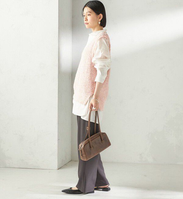 SHIPS for women「〈手洗い可能〉ミックスカラー Vネック プルオーバー」|ベスト・ジレ|