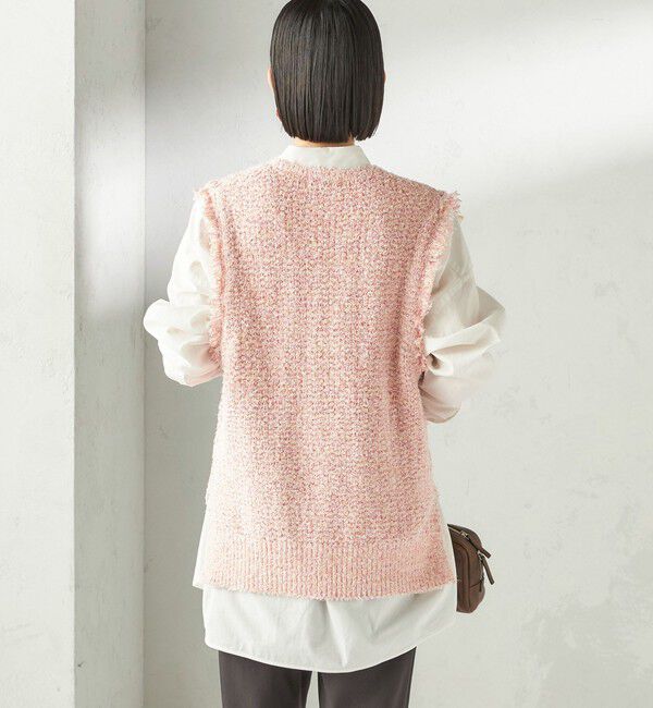 SHIPS for women「〈手洗い可能〉ミックスカラー Vネック プルオーバー」|ベスト・ジレ|