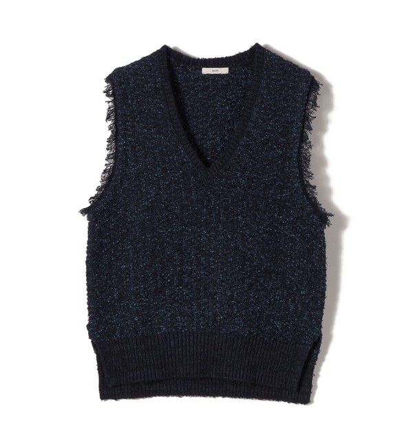 SHIPS for women「〈手洗い可能〉ミックスカラー Vネック プルオーバー」|ベスト・ジレ|