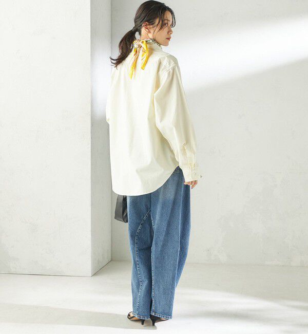 SHIPS for women「【SHIPS別注】BIT BLUE:バレル レック デニム パンツ」|デニム|