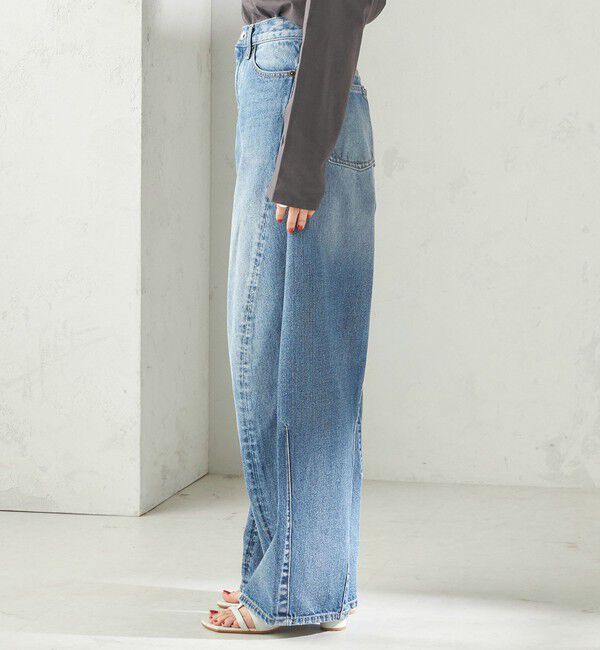 SHIPS for women「【SHIPS別注】BIT BLUE:バレル レック デニム パンツ」|デニム|