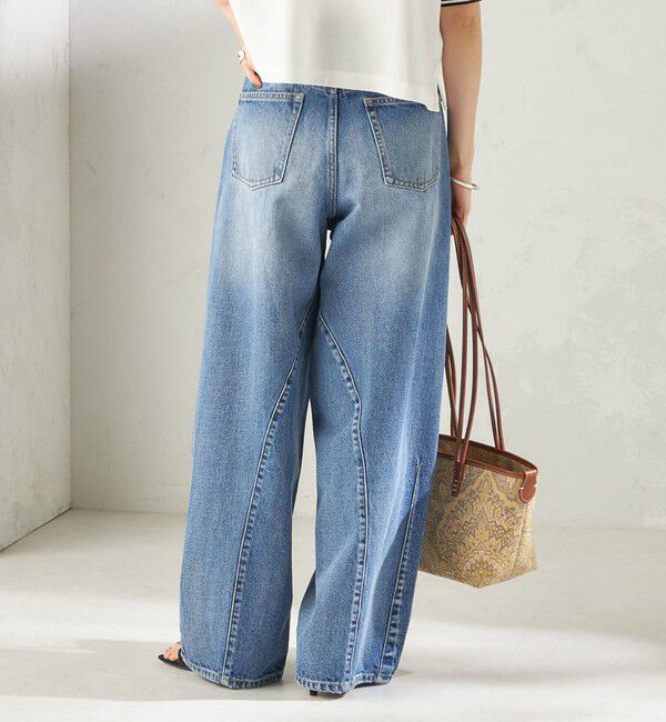 SHIPS for women「【SHIPS別注】BIT BLUE:バレル レック デニム パンツ」|デニム|
