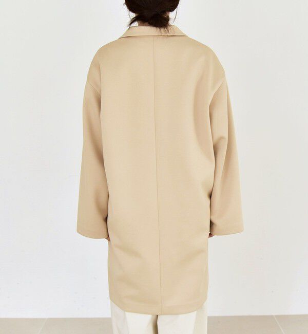 quaranciel「quaranciel:〈手洗い可能〉ジャージー テーラード ジャケット コート」|チェスターコート|