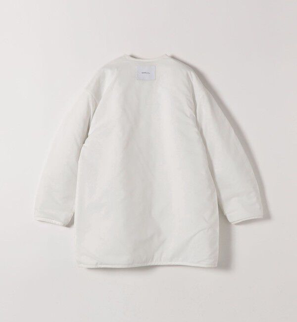 SHIPS any「SHIPS any: キルティング ステッチ ノーカラー ミディ コート」|ノーカラーコート|