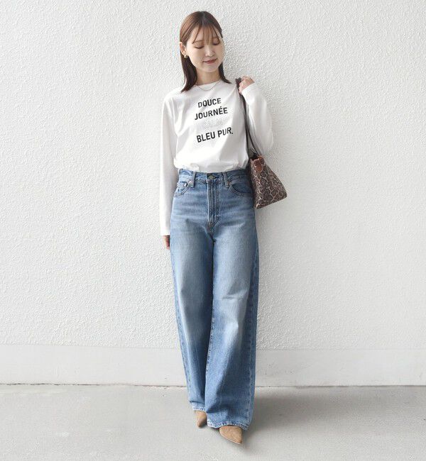 SHIPS for women「ロング スリーブ プリント TEE」|Tシャツ・カットソー|