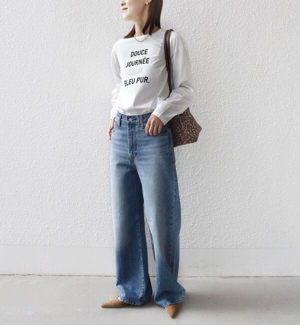 SHIPS for women「ロング スリーブ プリント TEE」|Tシャツ・カットソー|