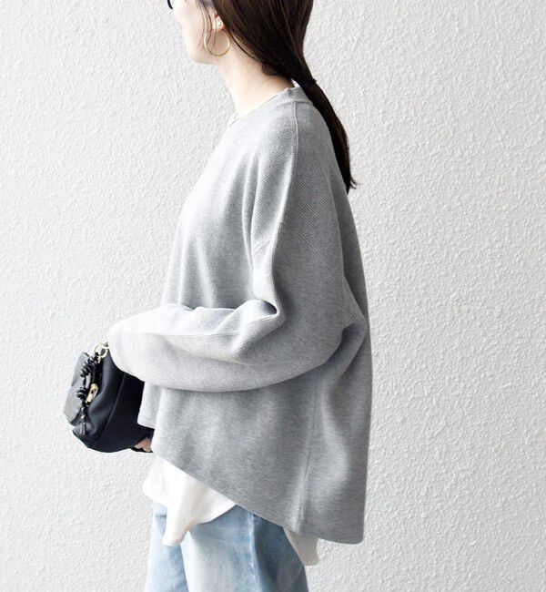 SHIPS any「SHIPS any:〈手洗い可能〉サカリバ ラウンド ヘム ルーズ プルオーバー」|Tシャツ・カットソー|