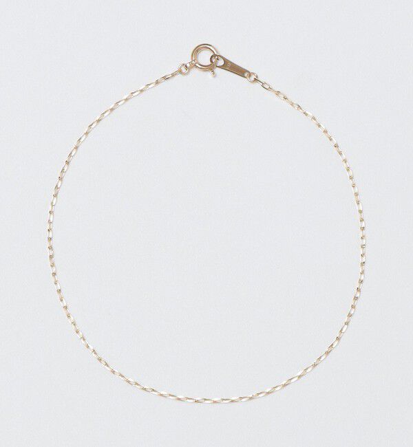 SHIPS「City Ambient Products: K10YG GRIME CUT LONG CABLE CHAIN BRACELET」|ブレスレット・バングル|