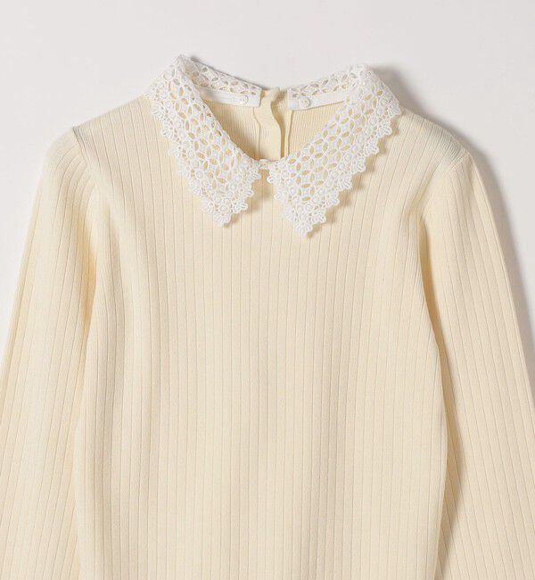 SHIPS any「SHIPS any:〈手洗い可能〉2WAY レース カラー リブ ニット プルオーバー」|ニット・セーター|