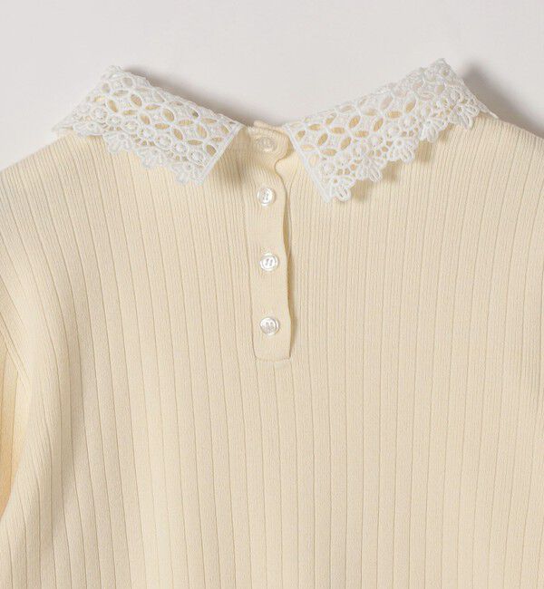 SHIPS any「SHIPS any:〈手洗い可能〉2WAY レース カラー リブ ニット プルオーバー」|ニット・セーター|