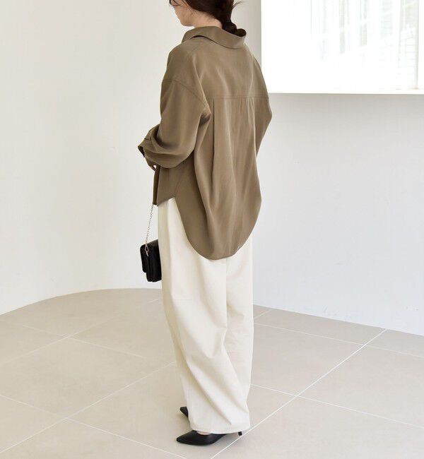 quaranciel「quaranciel:〈洗濯機可能〉フィブリル レギュラーカラー シャツ」|シャツ・ブラウス|