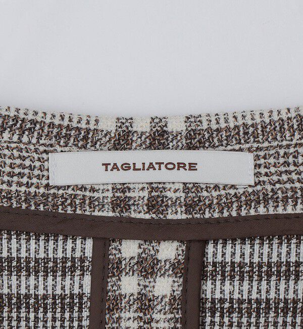 SHIPS「TAGLIATORE: コットン メッシュ グレンチェック ジャケット」|テーラードジャケット|