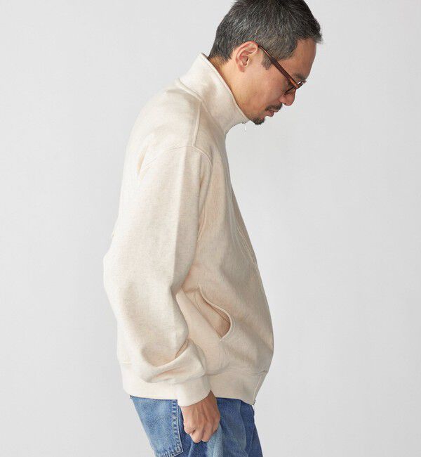 SHIPS「【SHIPS別注】Champion: リバースウィーブ スウェット スタンド ジップ カーディガン」|スウェット・ジャージ|